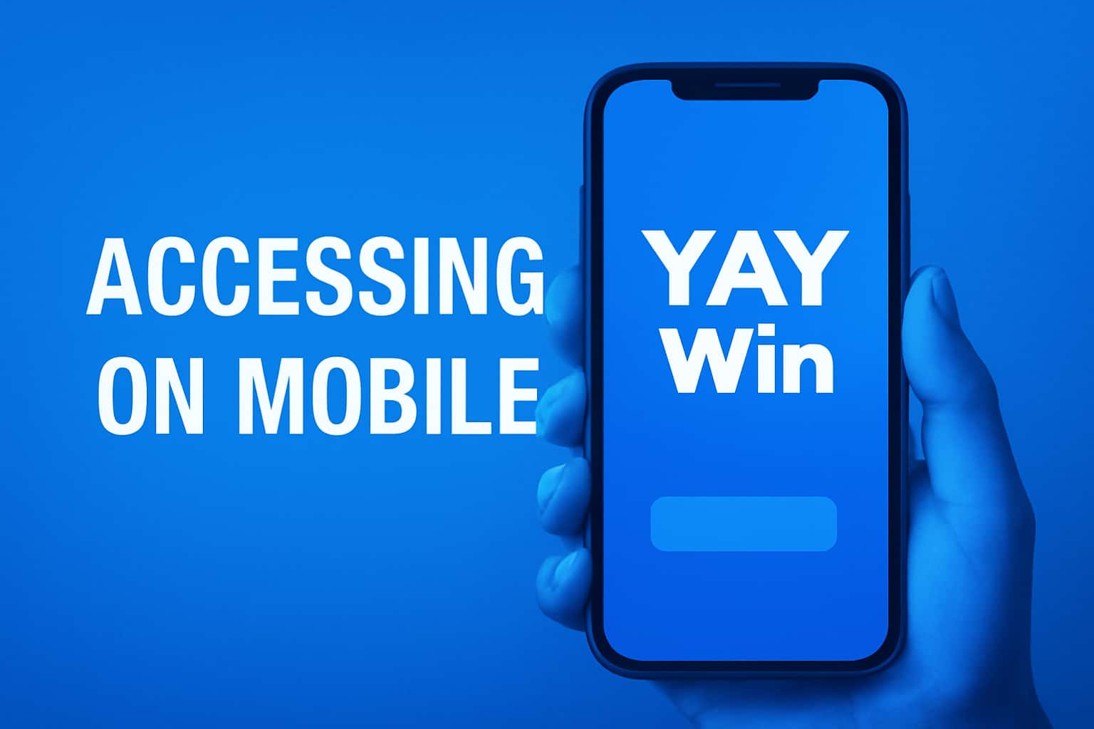 A visual representation of mobile accessibility features for YAY Win.