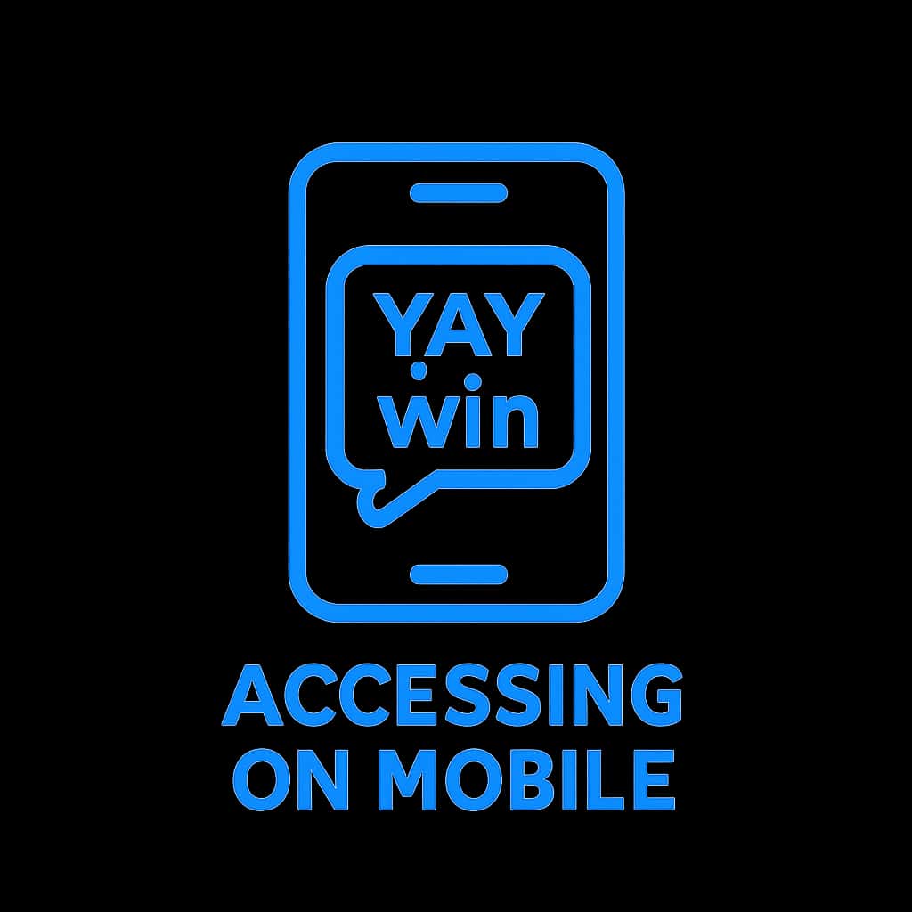 An icon symbolizing mobile access to YAY Win.