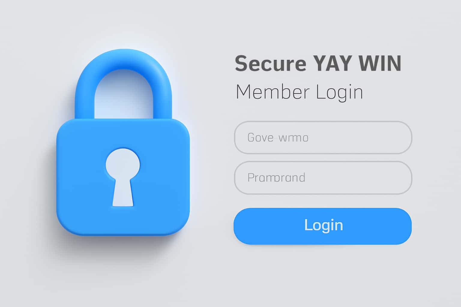 Secure YAY Win Member Login Interface