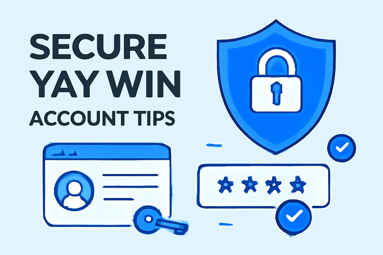 A safe and secure digital environment representing Secure YAY Win Account Tips.