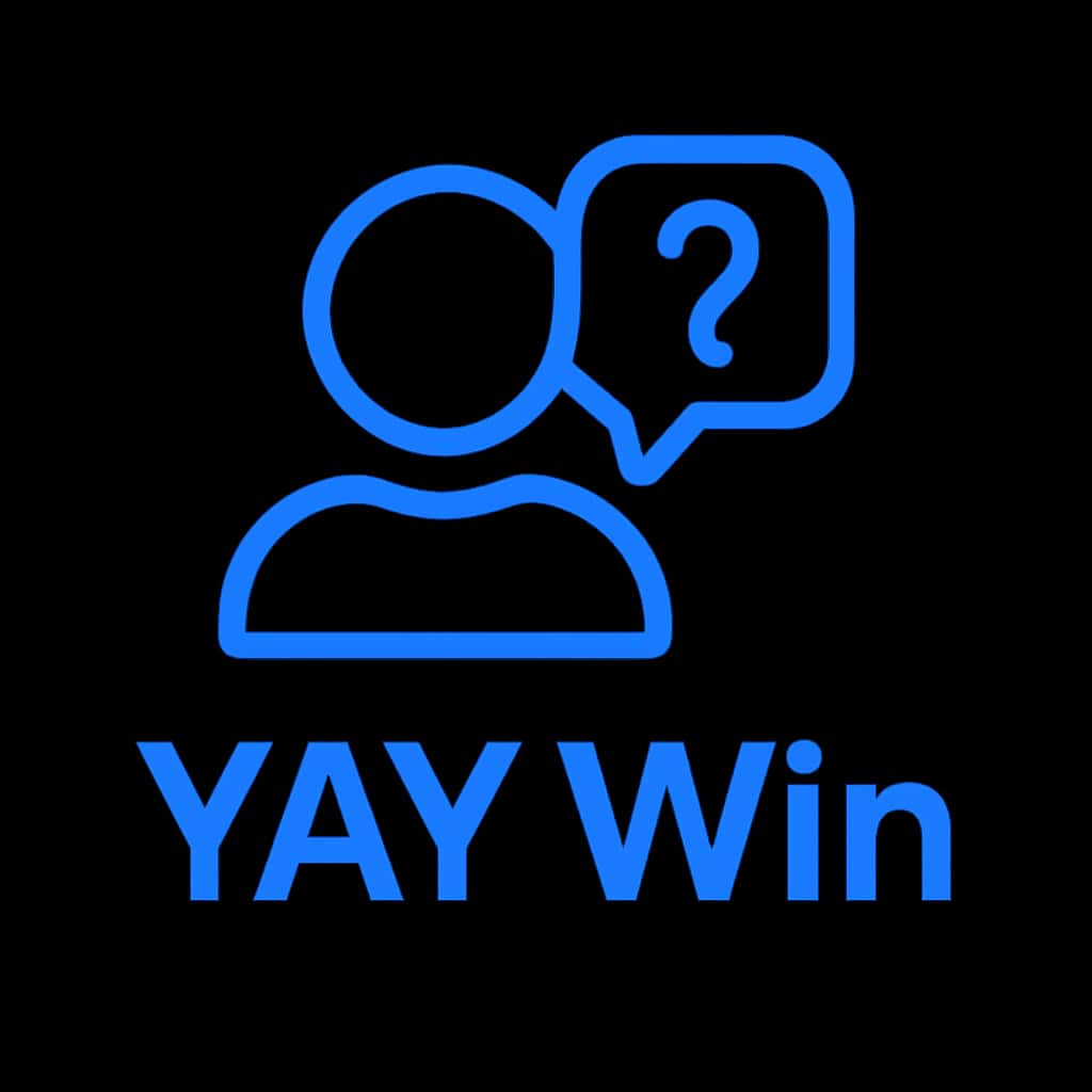 An icon representing the support features of the YAY Win interface.