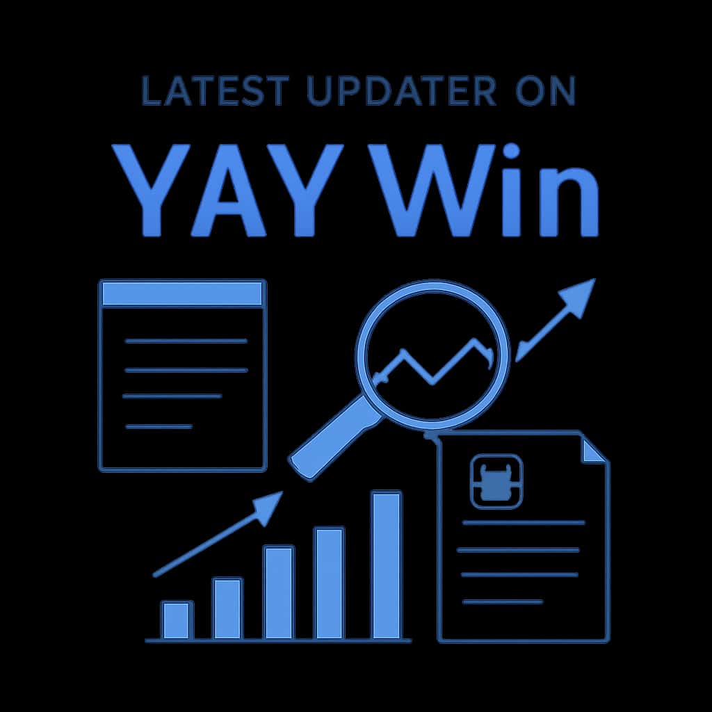 An educational diagram illustrating the features of YAY Win updates.