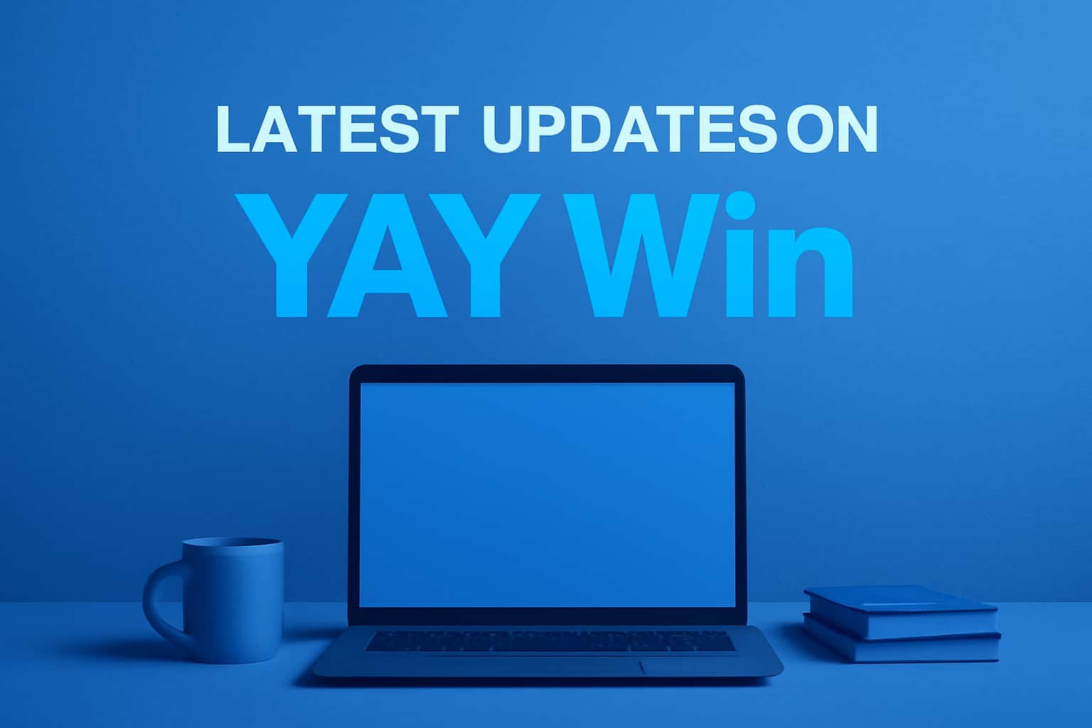 An illustrative scene showcasing the latest updates on YAY Win with modern aesthetics.